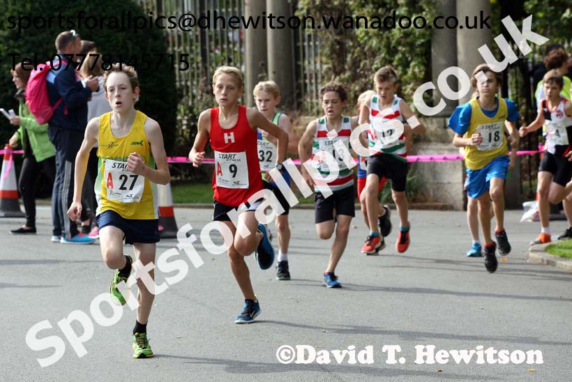 Boys under-13s, Northern Road Relays, Blackpool. Photo: David T. Hewitson/Sports for All Pics